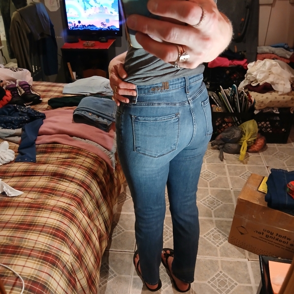 🎈KUT From The Kloth🎈BUY 1 GET 1 FREE💥 Catherine Mid-Rise Boyfriend Jeans Sz 4 - Picture 12 of 13